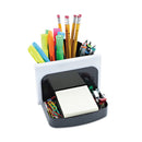 Universal Deluxe Message Center, 6 Compartments, Plastic, 5.5 x 6.75 x 5, Black