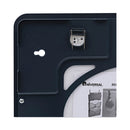 Universal Recycled Cubicle Dry Erase Board, 15.88 x 12.88, Charcoal, with Three Magnets