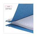 Universal Pressboard Hanging Binder, 2 Posts, 6" Capacity, 9.5 x 11, Light Blue
