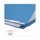 Universal Pressboard Hanging Binder, 2 Posts, 6" Capacity, 9.5 x 11, Light Blue