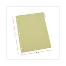 Universal Insertable Tab Index, 8-Tab, 11 x 8.5, Buff, Clear Tabs, 24 Sets