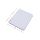 Universal Self-Tab Index Dividers, 8-Tab, 11 x 8.5, White, 24 Sets