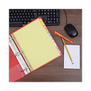 Universal Deluxe Extended Insertable Tab Indexes, 5-Tab, 11 x 8.5, Buff, Assorted tabs, 24 Sets