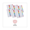 Universal Deluxe Table of Contents Dividers for Printers, 12-Tab, 1 to 12; Table Of Contents, 11 x 8.5, White, 6 Sets