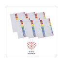 Universal Deluxe Table of Contents Dividers for Printers, 15-Tab, 1 to 15; Table Of Contents, 11 x 8.5, White, 6 Sets