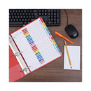 Universal Deluxe Table of Contents Dividers for Printers, 26-Tab, A to Z, 11 x 8.5, White, 1 Set