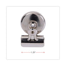 Universal Bulldog Magnetic Clips, Small, Nickel, 18/Pack