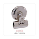 Universal Bulldog Magnetic Clips, Small, Nickel, 18/Pack