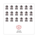 Universal Bulldog Magnetic Clips, Small, Nickel, 18/Pack