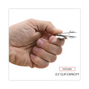 Universal Bulldog Magnetic Clips, Medium, Nickel, 12/Pack