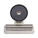Universal Bulldog Magnetic Clips, Medium, Nickel, 12/Pack