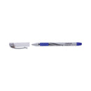 Universal Gel Pen, Stick, Medium 0.7 mm, Blue Ink, Silver/Blue Barrel, Dozen