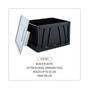 Universal Collapsible Crate, Letter/Legal Files, 17.25" x 14.25" x 10.5", Black/Gray, 2/Pack