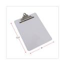 Universal Plastic Clipboard with High Capacity Clip, 1.25" Clip Capacity, Holds 8.5 x 11 Sheets, Clear