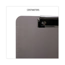 Universal Plastic Clipboard with Low Profile Clip, 0.5" Clip Capacity, Holds 8.5 x 11 Sheets, Translucent Black