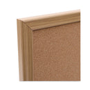 Universal Cork Board with Oak Style Frame, 24 x 18, Natural, Oak-Finished Frame