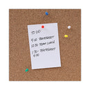 Universal Bulletin Board, Natural Cork, 36 x 24, Satin-Finished Aluminum Frame