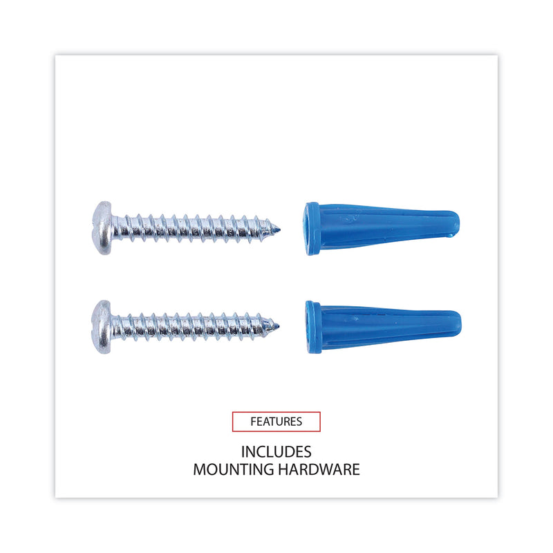 Universal Bulletin Board, Natural Cork, 36 x 24, Satin-Finished Aluminum Frame