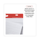 Universal Renewable Resource Sugarcane Based Easel Pads, Presentation Format (1" Rule), 27 x 34, White, 50 Sheets, 2/Carton