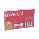 Universal Ruled Index Cards, 3 x 5, White, 100/Pack