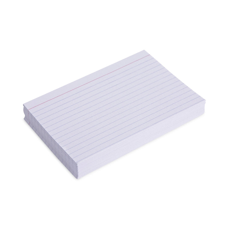 Universal Ruled Index Cards, 4 x 6, White, 100/Pack