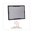 Universal All Purpose Document Frame, 8.5 x 11 Insert, Black, 3/Pack