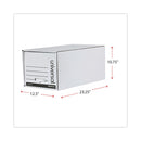 Universal Economy Storage Drawer Files, Letter Files, White, 6/Carton