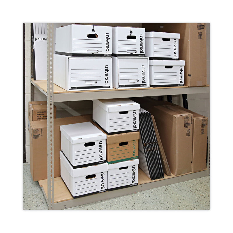 Universal Economy Storage Drawer Files, Letter Files, White, 6/Carton