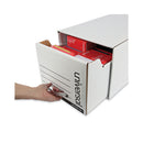 Universal Economy Storage Drawer Files, Letter Files, White, 6/Carton