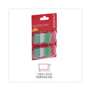 Universal Page Flags, Green, 50 Flags/Dispenser, 2 Dispensers/Pack