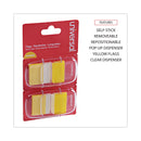 Universal Page Flags, Yellow, 50 Flags/Dispenser, 2 Dispensers/Pack