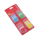 Universal Deluxe Pop-Up Page Flags, 1 x 1.75, Four Assorted Colors, 50 Flags/Dispenser, 4 Dispensers/Pack
