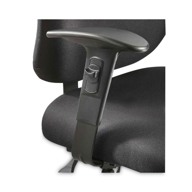 Safco Alday Intensive-Use Chair, Supports Up to 500 lb, 17.5" to 20" Seat Height, Black