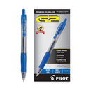 Pilot G2 Premium Gel Pen, Retractable, Bold 1 mm, Blue Ink, Smoke Barrel, Dozen