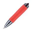 Pilot G2 Premium Gel Pen, Retractable, Fine 0.7 mm, Red Ink, Smoke Barrel, Dozen