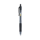 Pilot G2 Premium Gel Pen, Retractable, Fine 0.7 mm, Black Ink, Smoke Barrel, Dozen