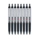 Pilot Precise V5RT Roller Ball Pen, Retractable, Extra-Fine 0.5 mm, Black Ink, Black Barrel
