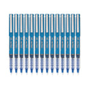 Pilot Precise V5 Roller Ball Pen, Stick, Extra-Fine 0.5 mm, Blue Ink, Blue Barrel, Dozen
