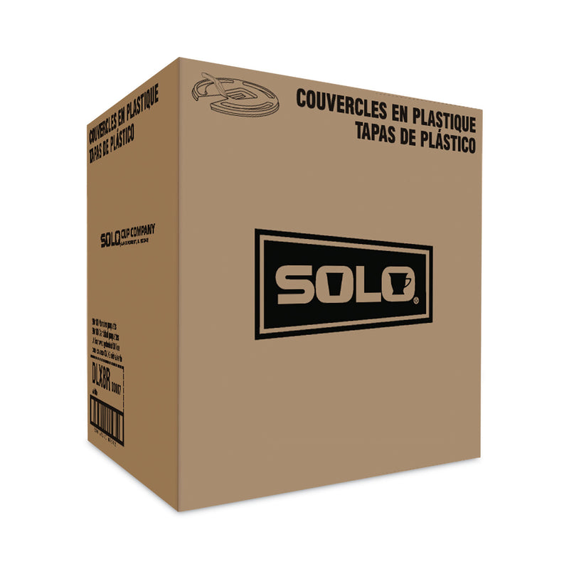 Dart Lift Back and Lock Tab Cup Lids for Foam Cups, Fits 8 oz Cups, White, 2,000/Carton