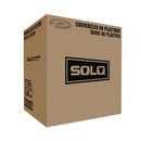 Dart Lift Back and Lock Tab Cup Lids for Foam Cups, Fits 8 oz Trophy Cups, White, 100/Pack