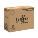 Dart Bare Eco-Forward RPET Deli Container Lids, Recessed Lid, Fits 8 oz, Clear, Plastic, 50/Pack, 10 Packs/Carton