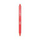 Pilot FriXion Clicker Erasable Gel Pen, Retractable, Fine 0.7 mm, Red Ink, Red Barrel