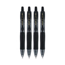 Pilot G2 Mini Gel Pen, Retractable, Fine 0.7 mm, Black Ink, Black Barrel, 4/Pack