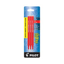 Pilot Refill for Pilot FriXion Erasable, FriXion Ball, FriXion Clicker and FriXion LX Gel Ink Pens, Fine Tip, Red Ink, 3/Pack