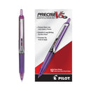 Pilot Precise V5RT Roller Ball Pen, Retractable, Extra-Fine 0.5 mm, Purple Ink, Purple Barrel