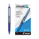 Pilot Precise V7RT Roller Ball Pen, Retractable, Fine 0.7 mm, Blue Ink, Blue Barrel