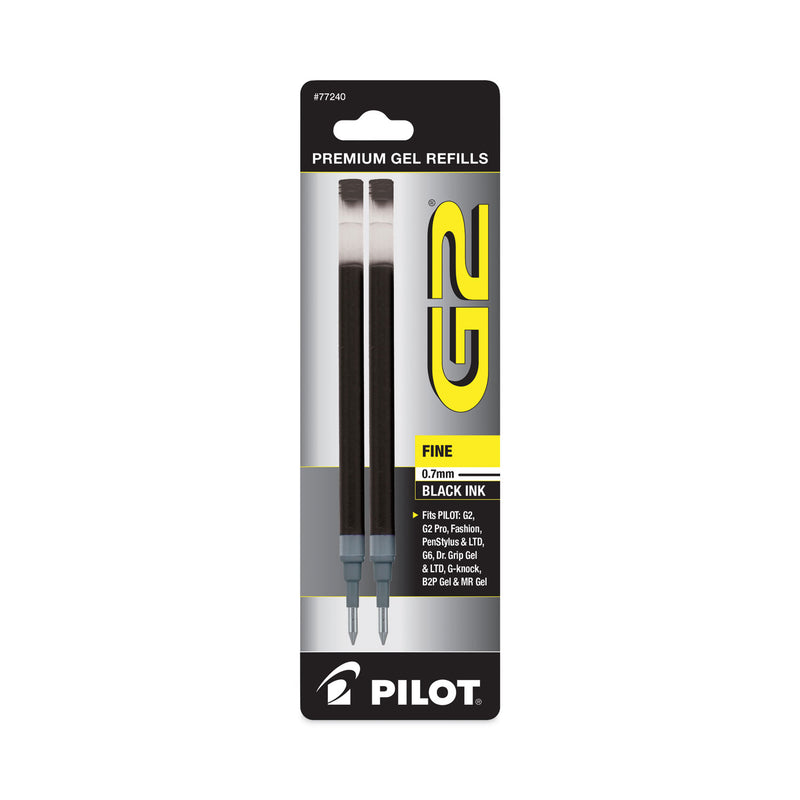 Pilot Refill for Pilot B2P, Dr Grip, G2, G6, MR Metropolitan, Precise BeGreen and Q7 Gel Pens, Fine Tip, Black Ink, 2/Pack
