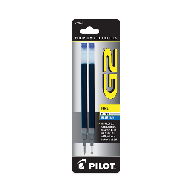 Pilot Refill for Pilot B2P, Dr Grip, G2, G6, MR Metropolitan, Precise BeGreen and Q7 Gel Pens, Fine Tip, Blue Ink, 2/Pack