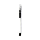 Pilot EasyTouch Ballpoint Pen, Stick, Medium 1 mm, Black Ink, Clear Barrel, Dozen