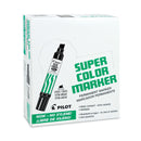 Pilot Jumbo Refillable Permanent Marker, Broad Chisel Tip, Black